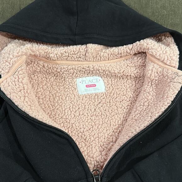 The children’s place butterfly Sherpa zip up hoodie size small 5/6 - Picture 5 of 5